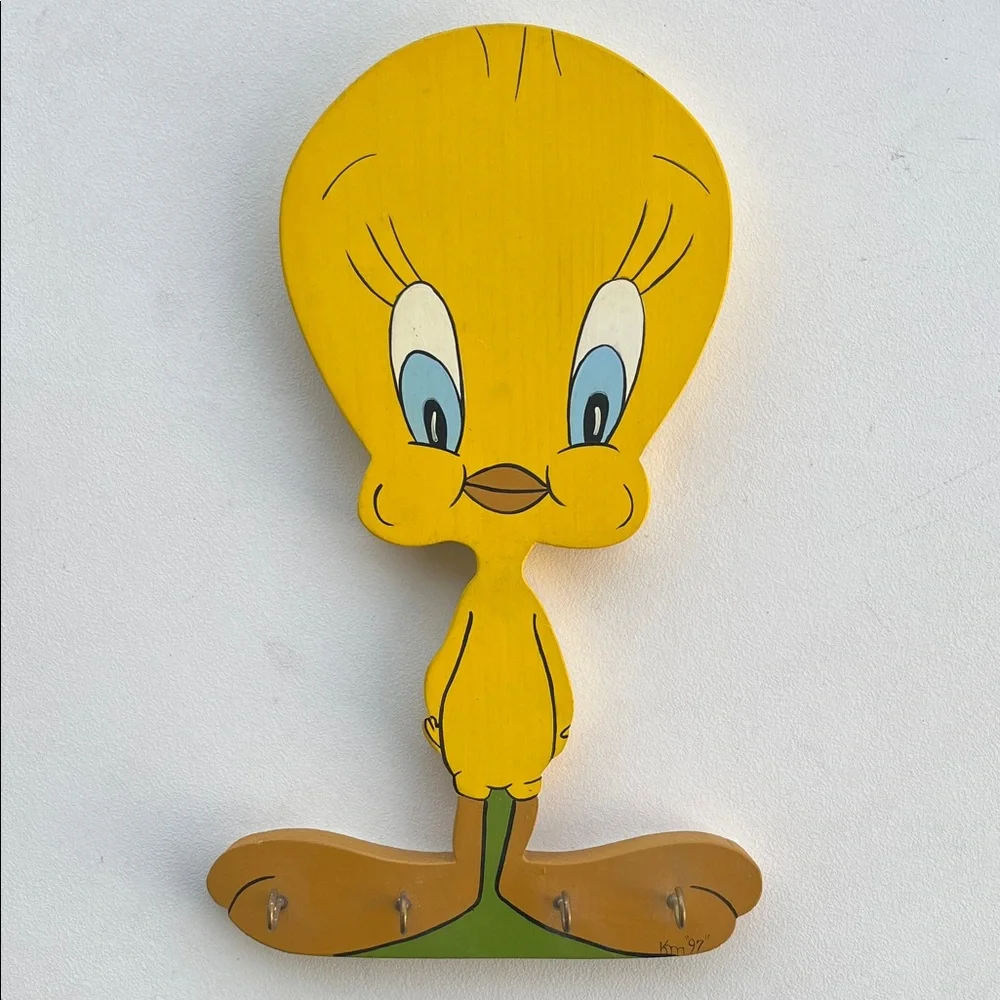 Yellow Tweety Bird Wall Hook Hanger for keys, etc.